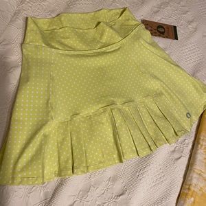 Dona Jo - Flirty Lemon Polka Dot Skirt